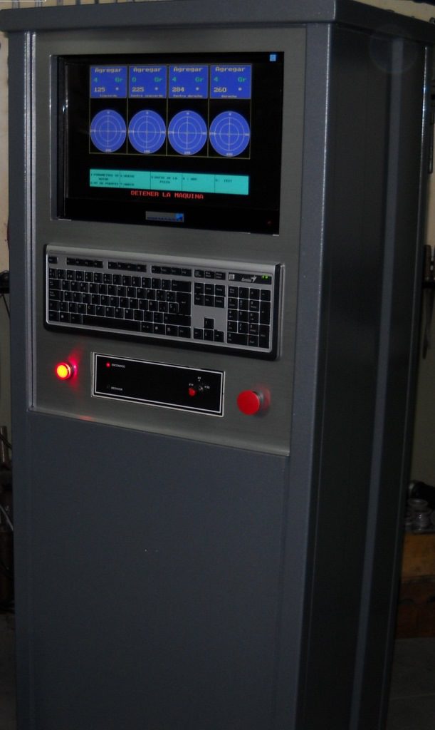 Consola computarizada vertical